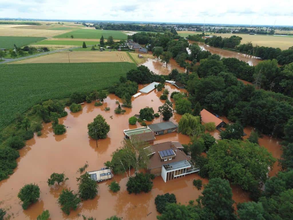 Hochwasserschaden bei Der Bow
